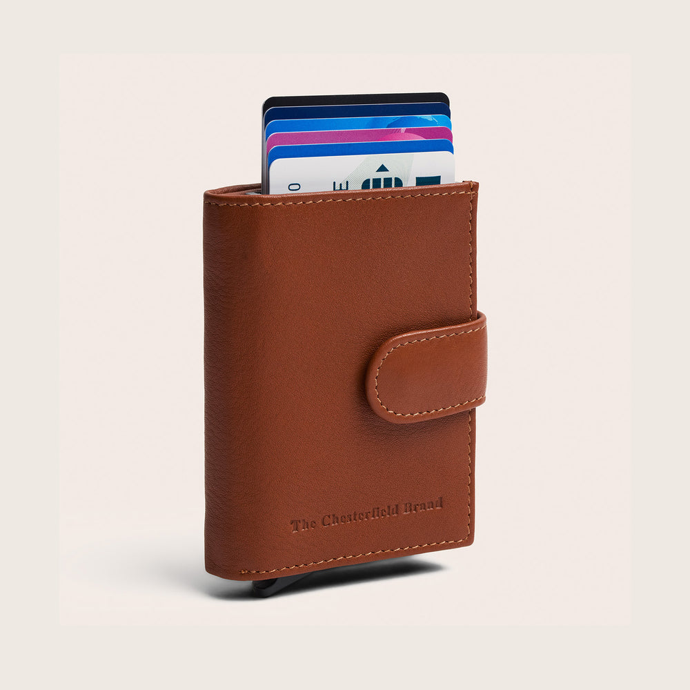 Leder Kartenetui Cognac Hollis