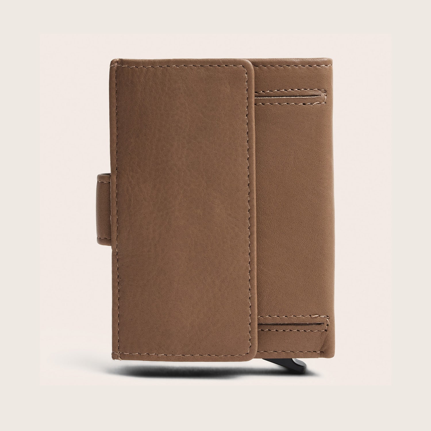 Leren Pasjeshouder Taupe Hollis