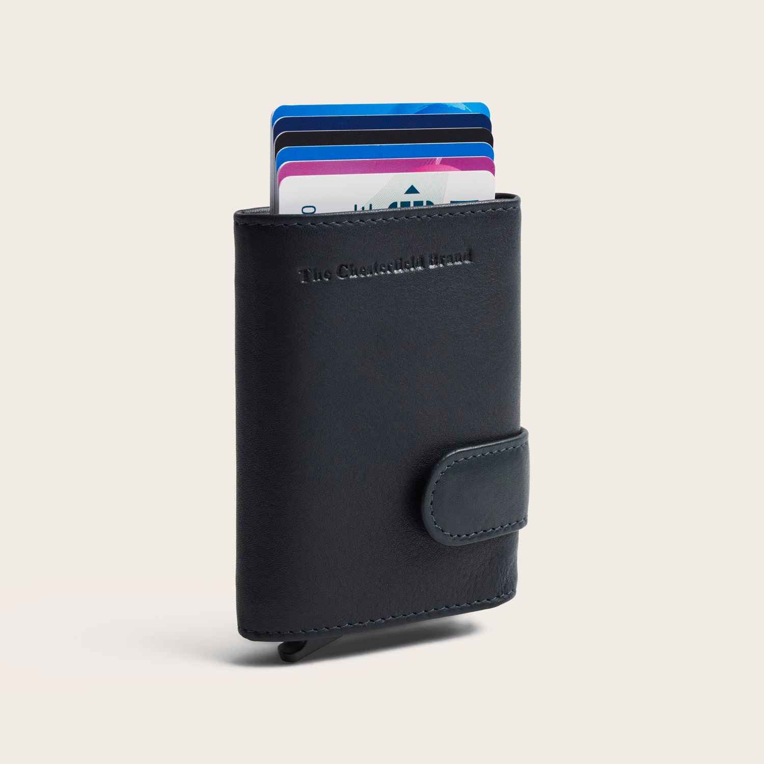 Leren Pasjeshouder Navy Bennett