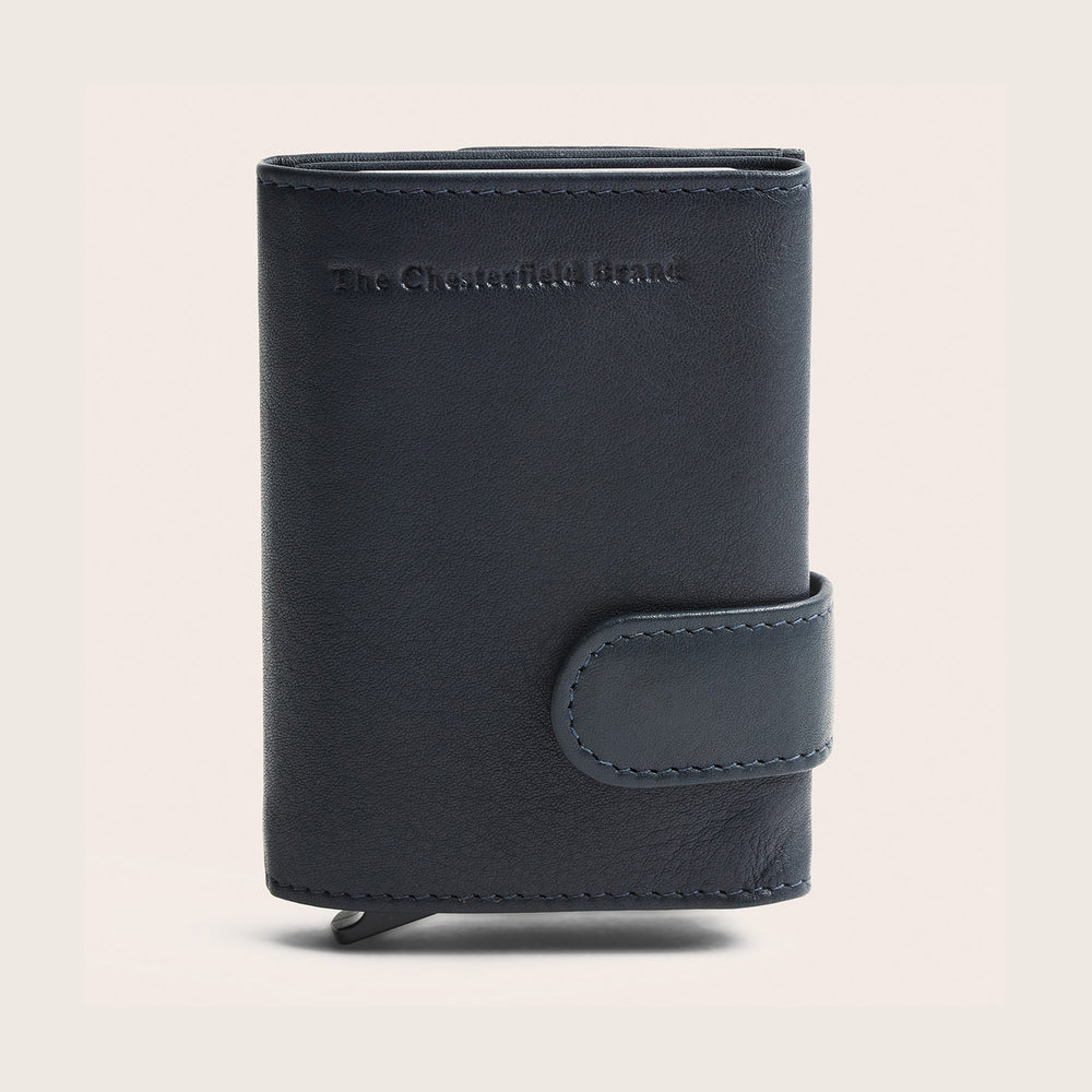 Leder Kartenetui Navy Bennett
