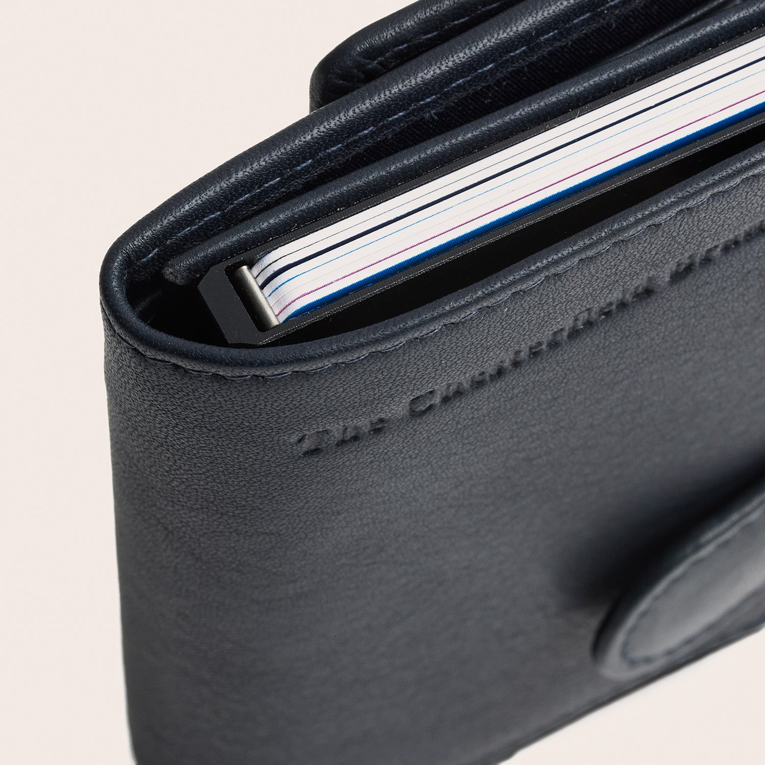 Leren Pasjeshouder Navy Bennett