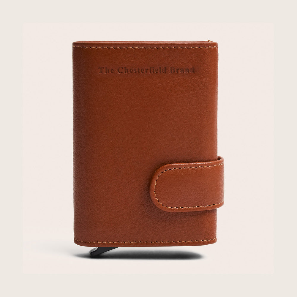 Porte-cartes en Cuir Cognac Bennett