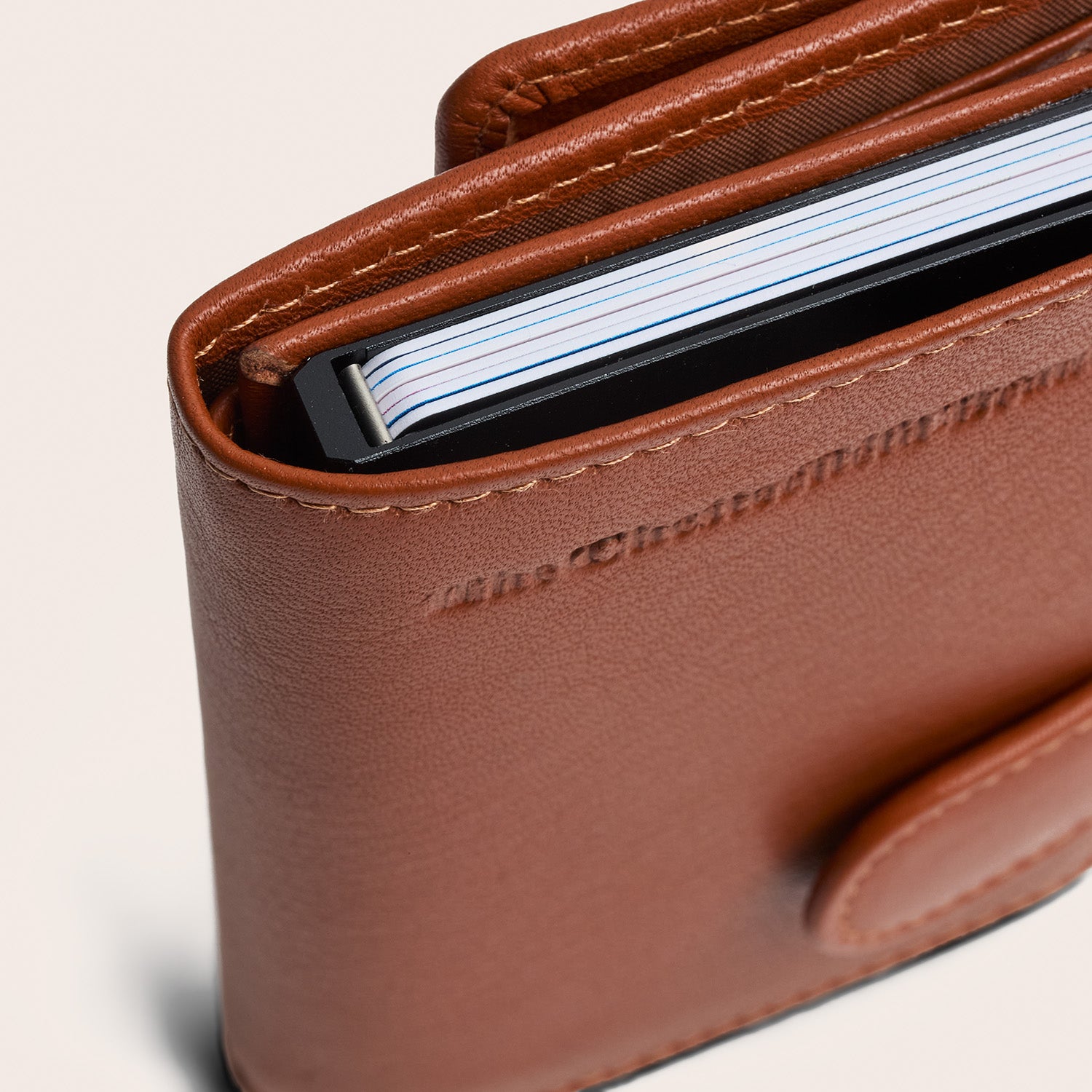 Leren Pasjeshouder Cognac Bennett