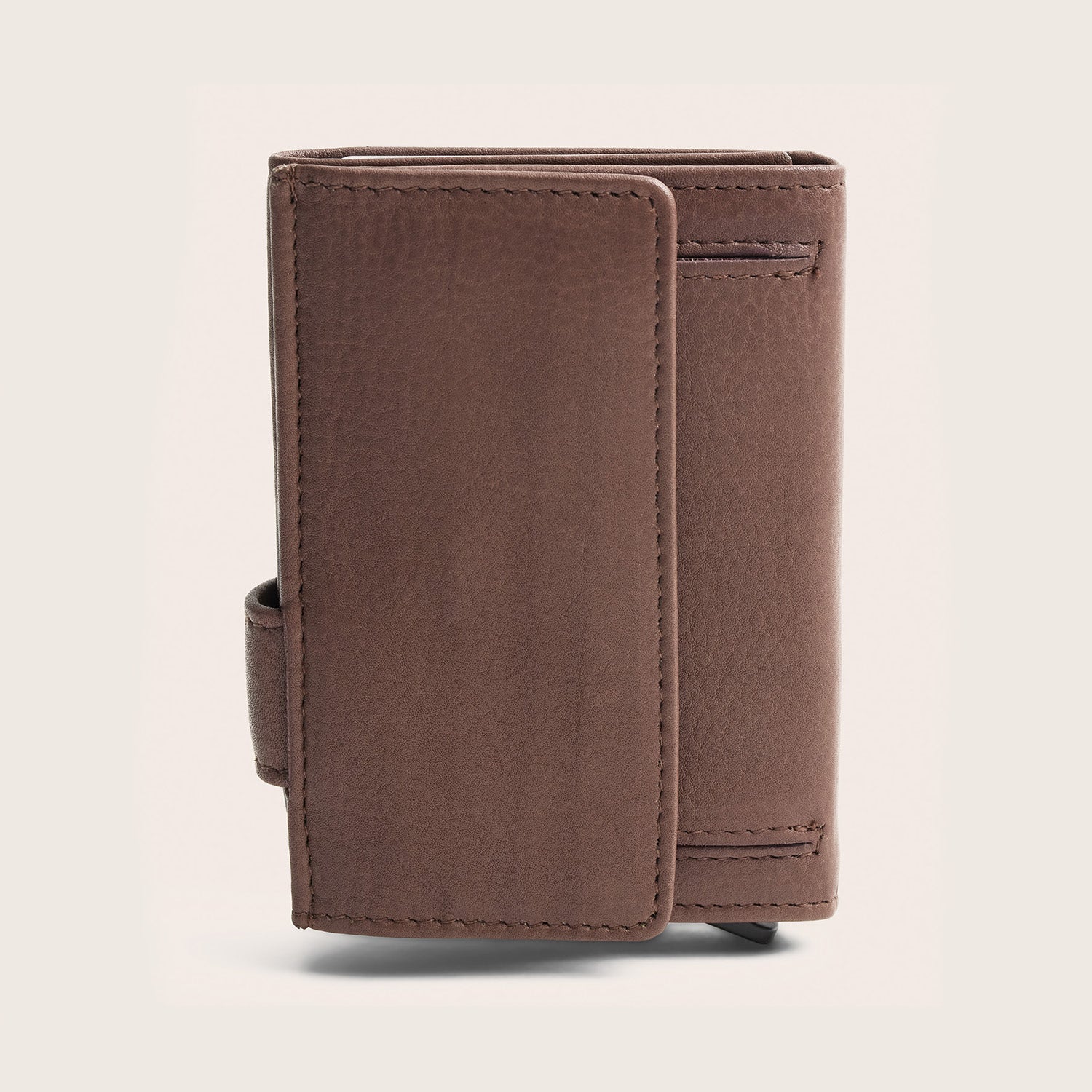 Leder Kartenetui Dunkles Taupe Bennett