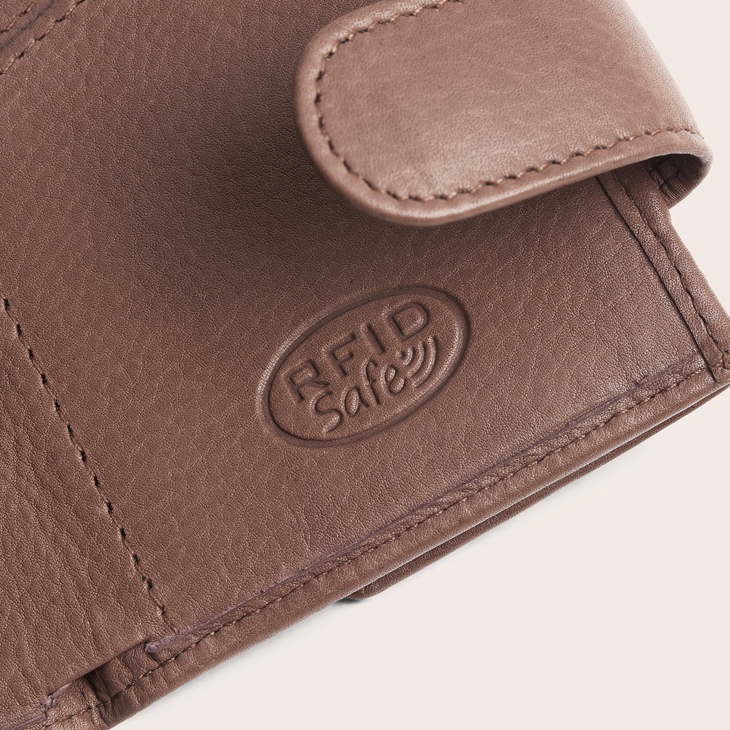 Leder Kartenetui Dunkles Taupe Bennett