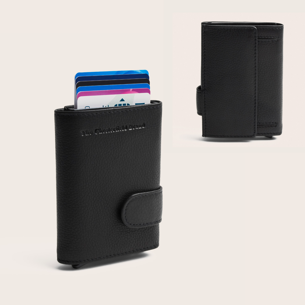 Leather Card Holder Black Bennett