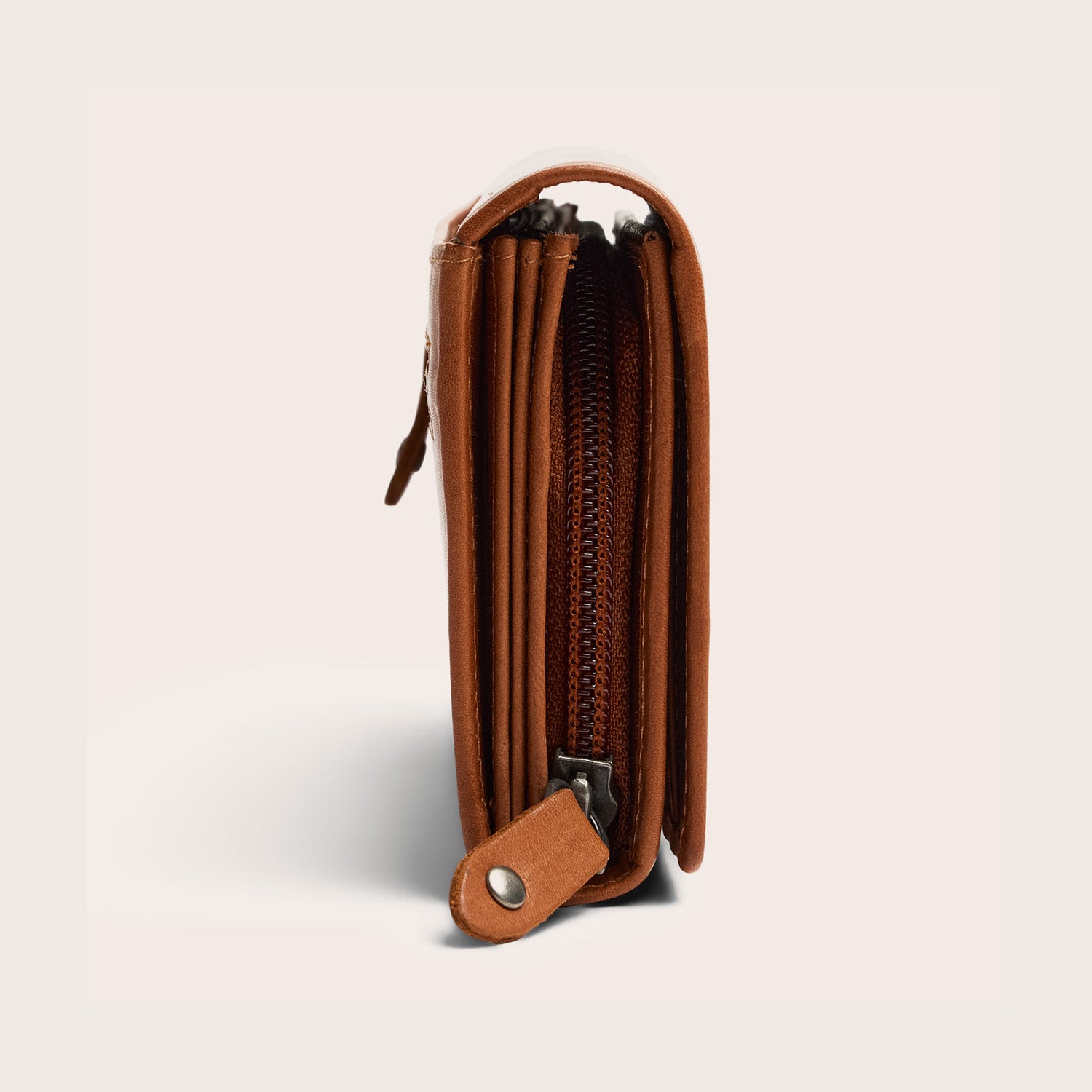Leder Geldbörse Cognac Sella
