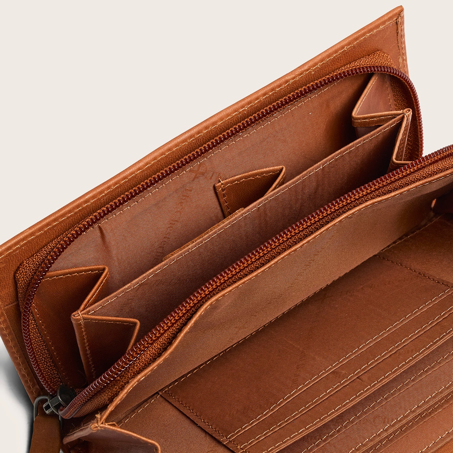 Leder Geldbörse Cognac Sella