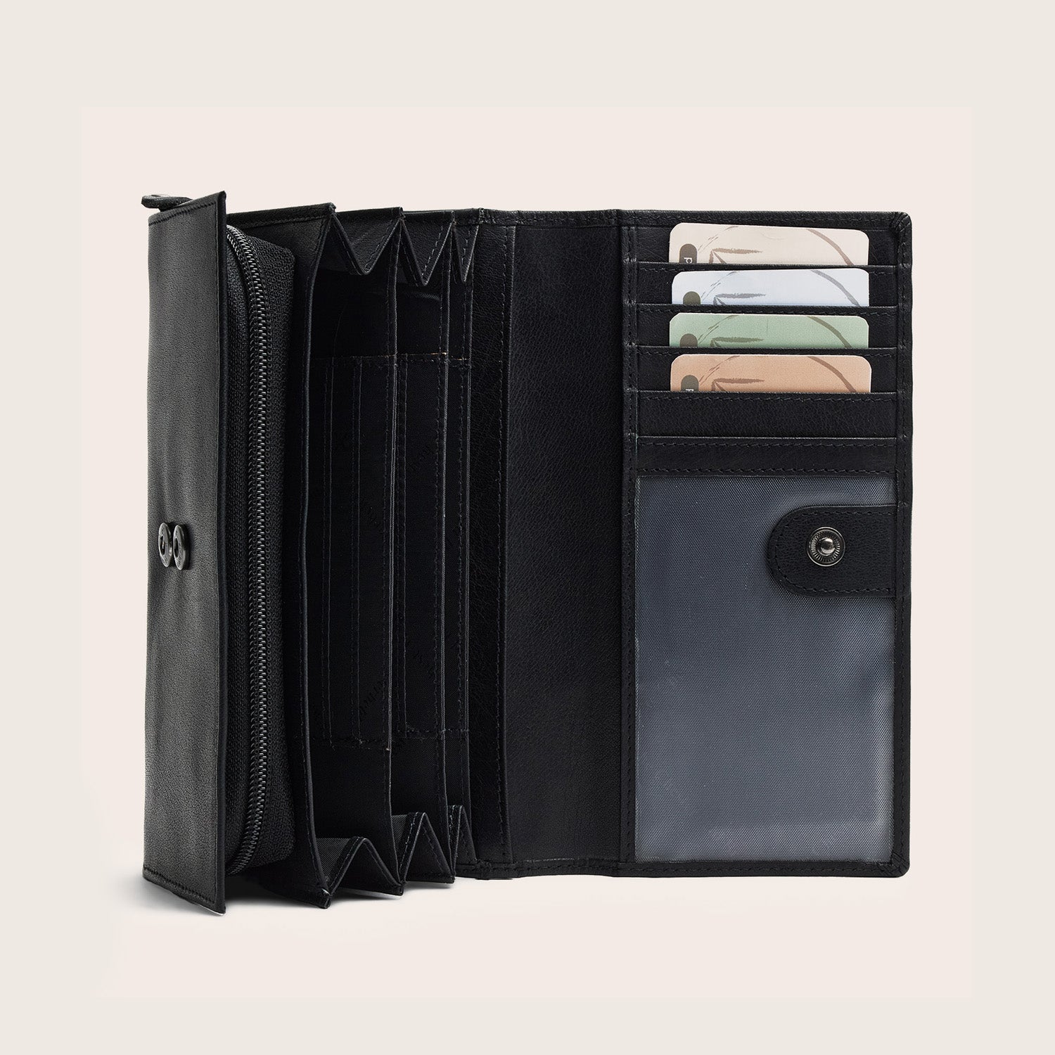 Leather Wallet Black Merritt