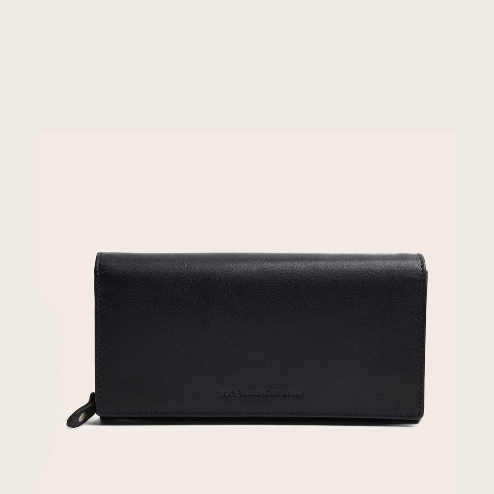 Portefeuille en Cuir Noir Merritt