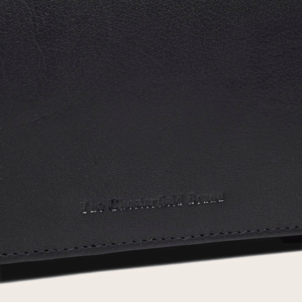 Portefeuille en Cuir Noir Merritt