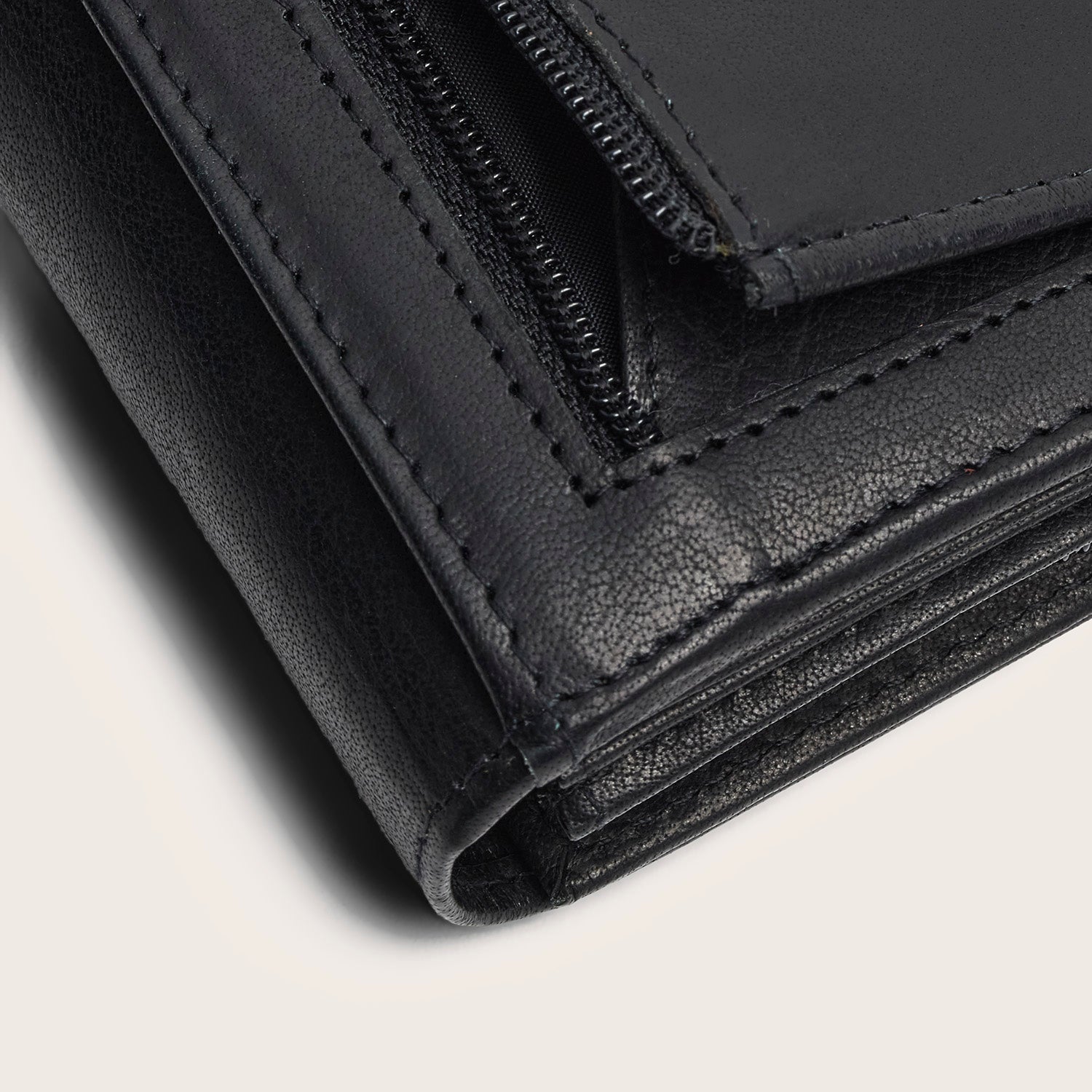 Leather Wallet Black Merritt