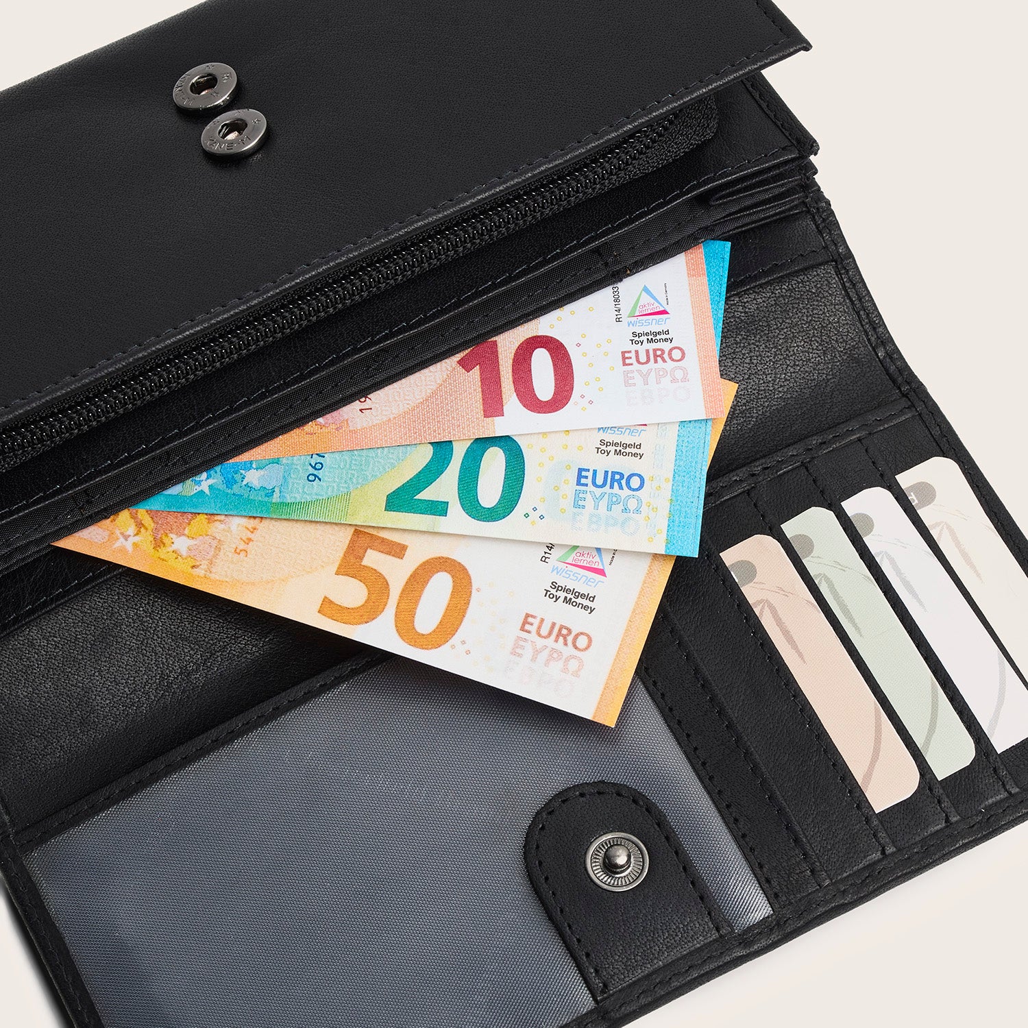 Leather Wallet Black Merritt