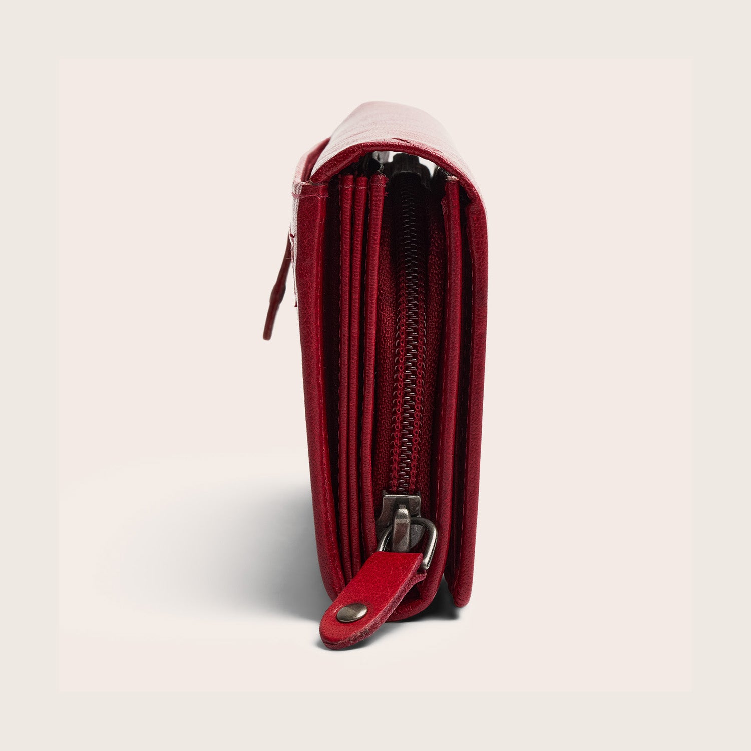Leather Wallet Red Merritt
