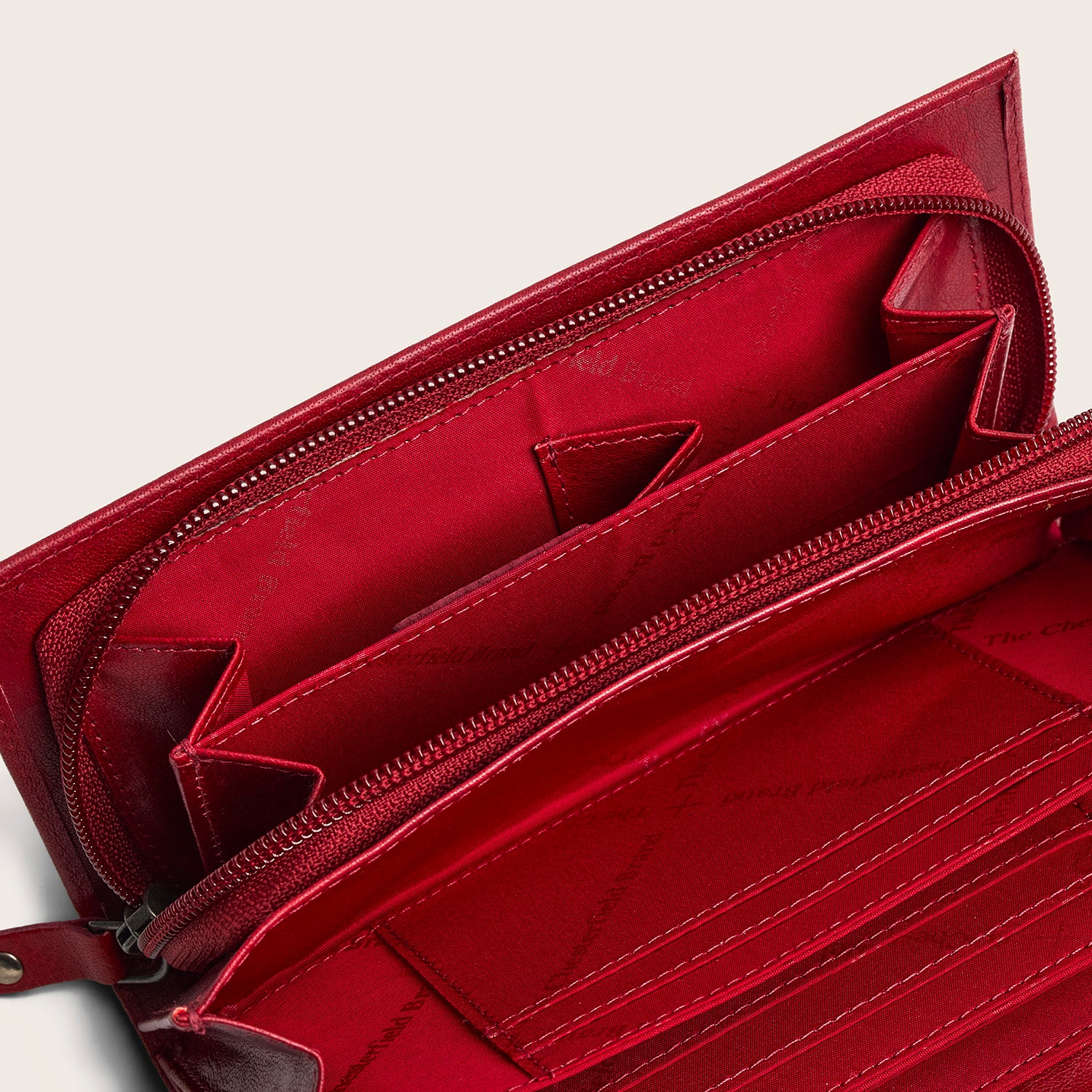 Leather Wallet Red Merritt