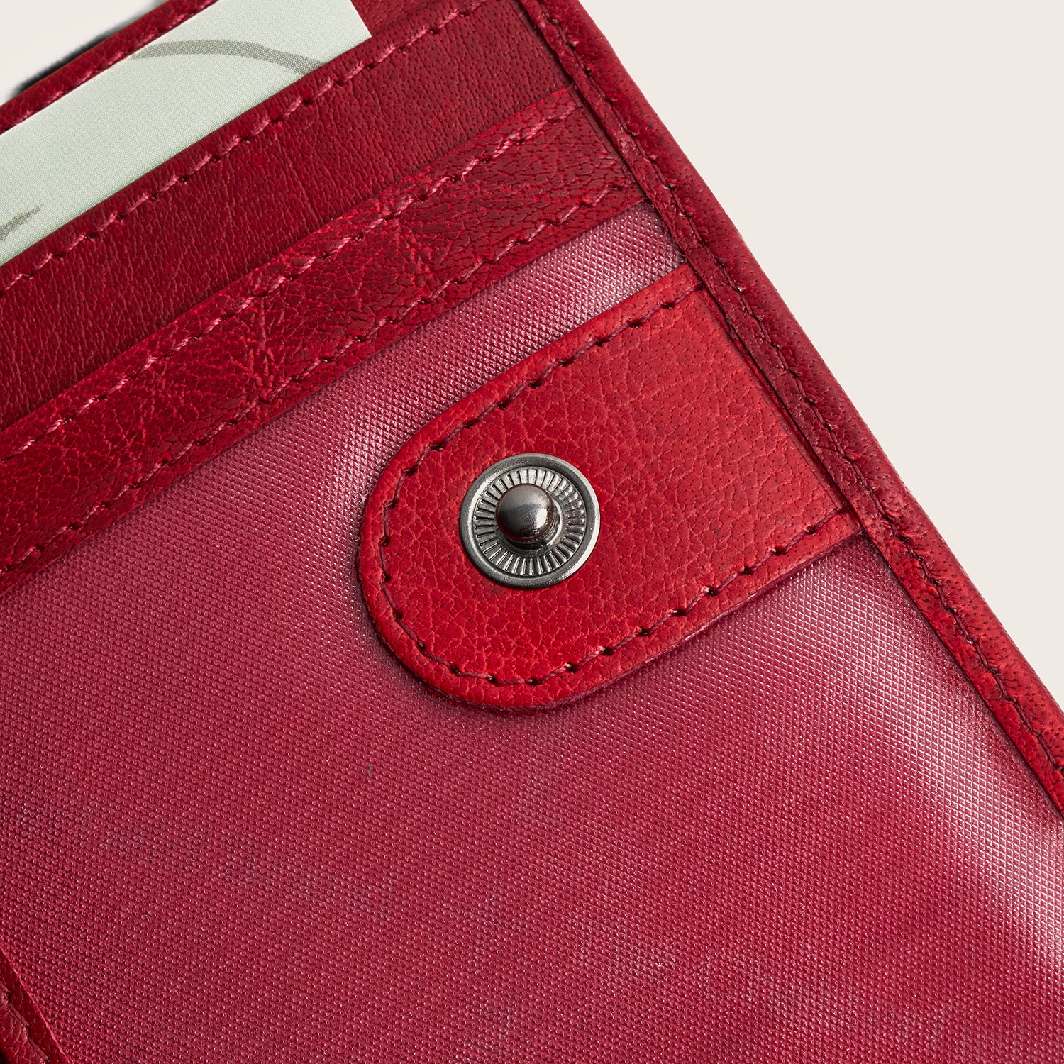 Leather Wallet Red Merritt