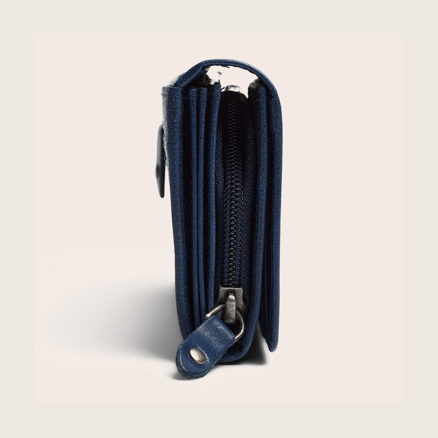 Leather Wallet Navy Merritt