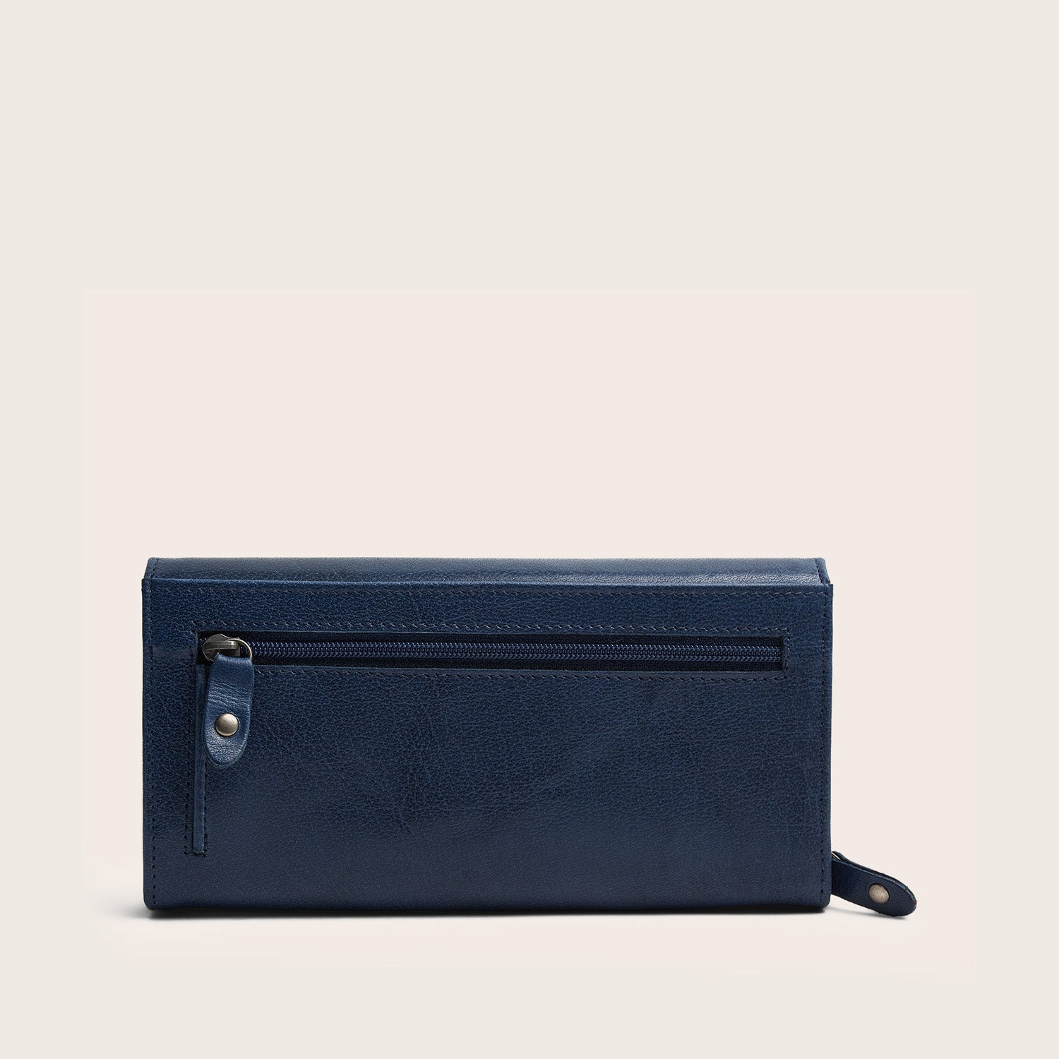 Leather Wallet Navy Merritt