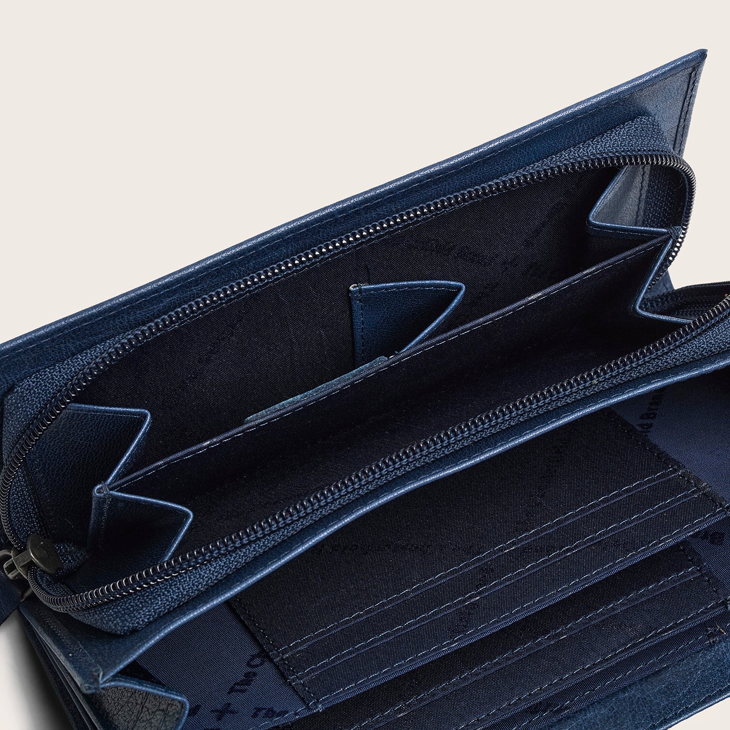 Leather Wallet Navy Merritt