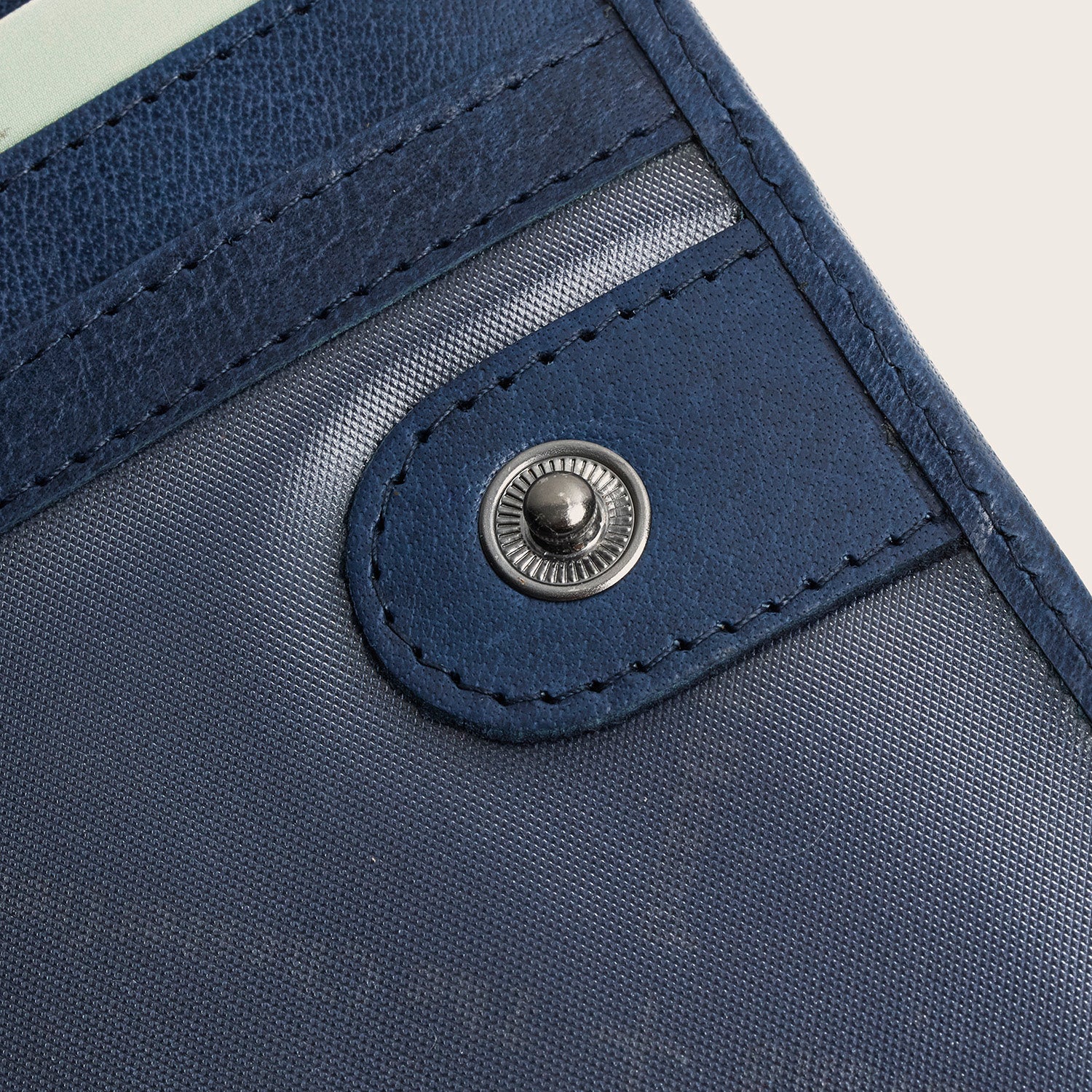 Leather Wallet Navy Merritt