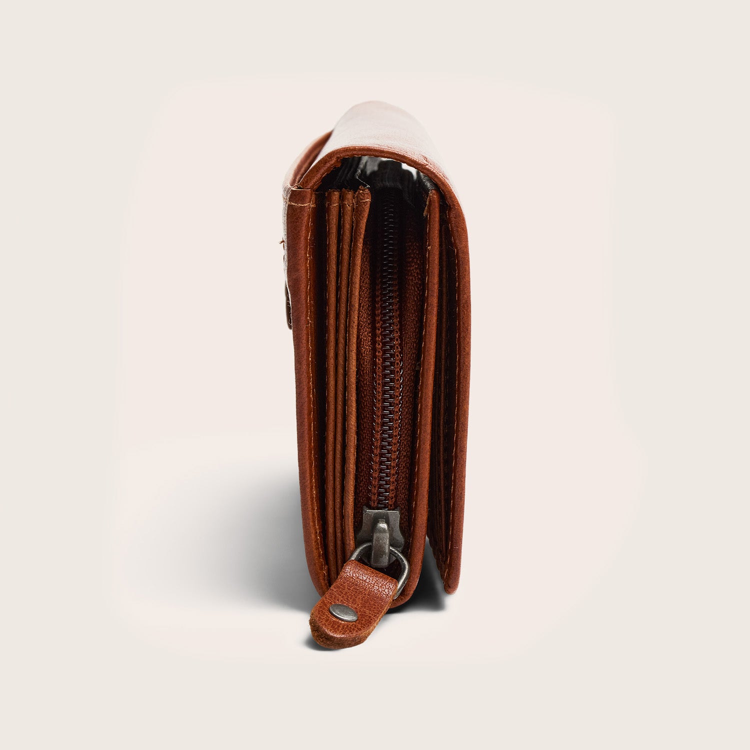Leather Wallet Cognac Merritt