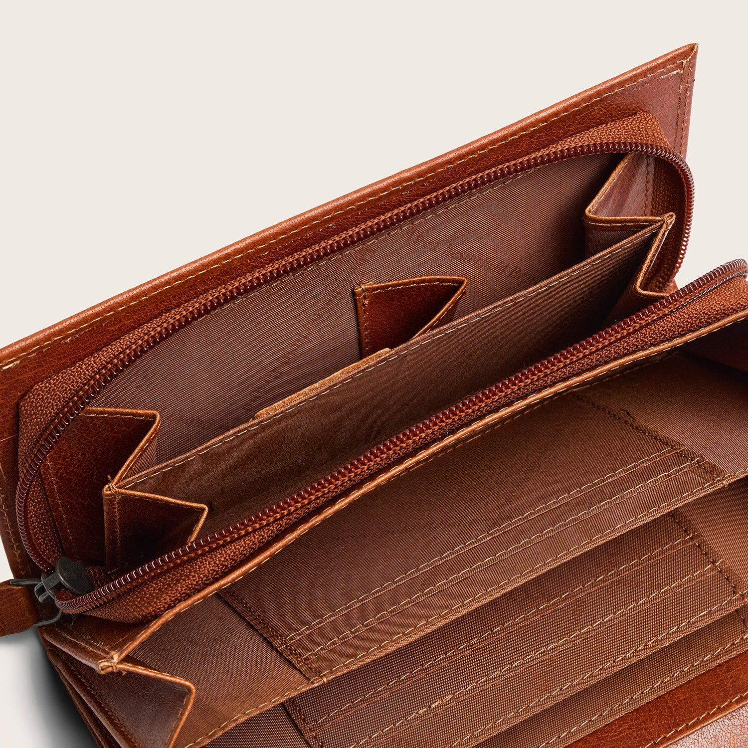 Leather Wallet Cognac Merritt
