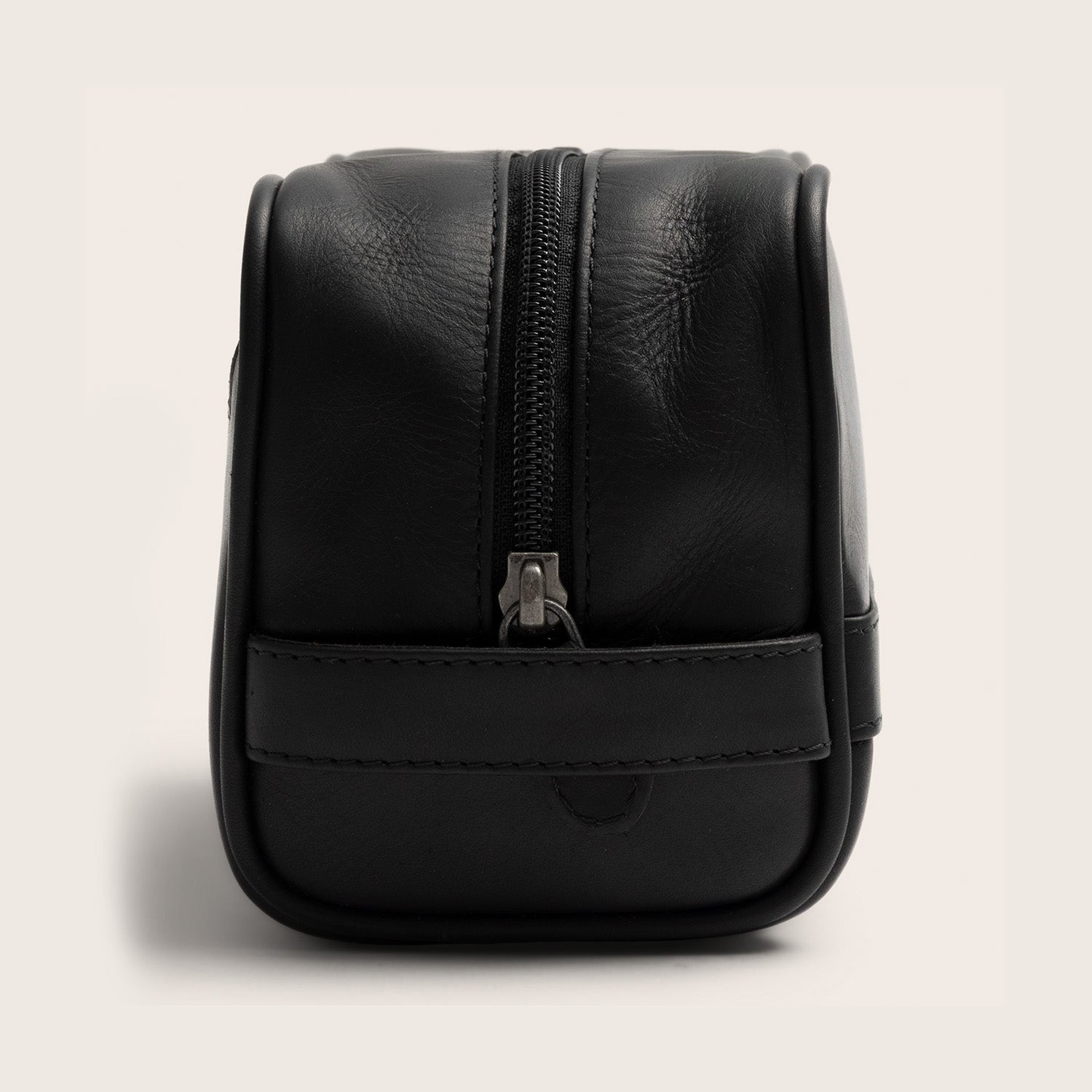Leder Kulturtasche Schwarz Tavira