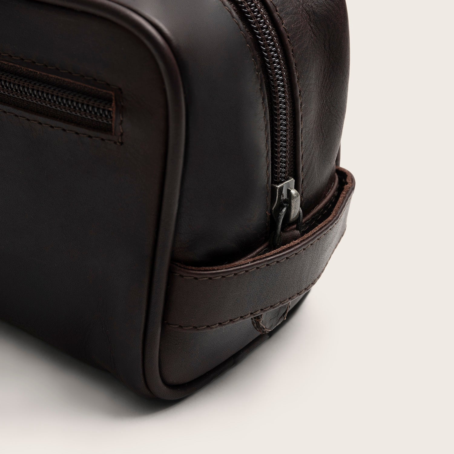 Leder Kulturtasche Braun Tavira