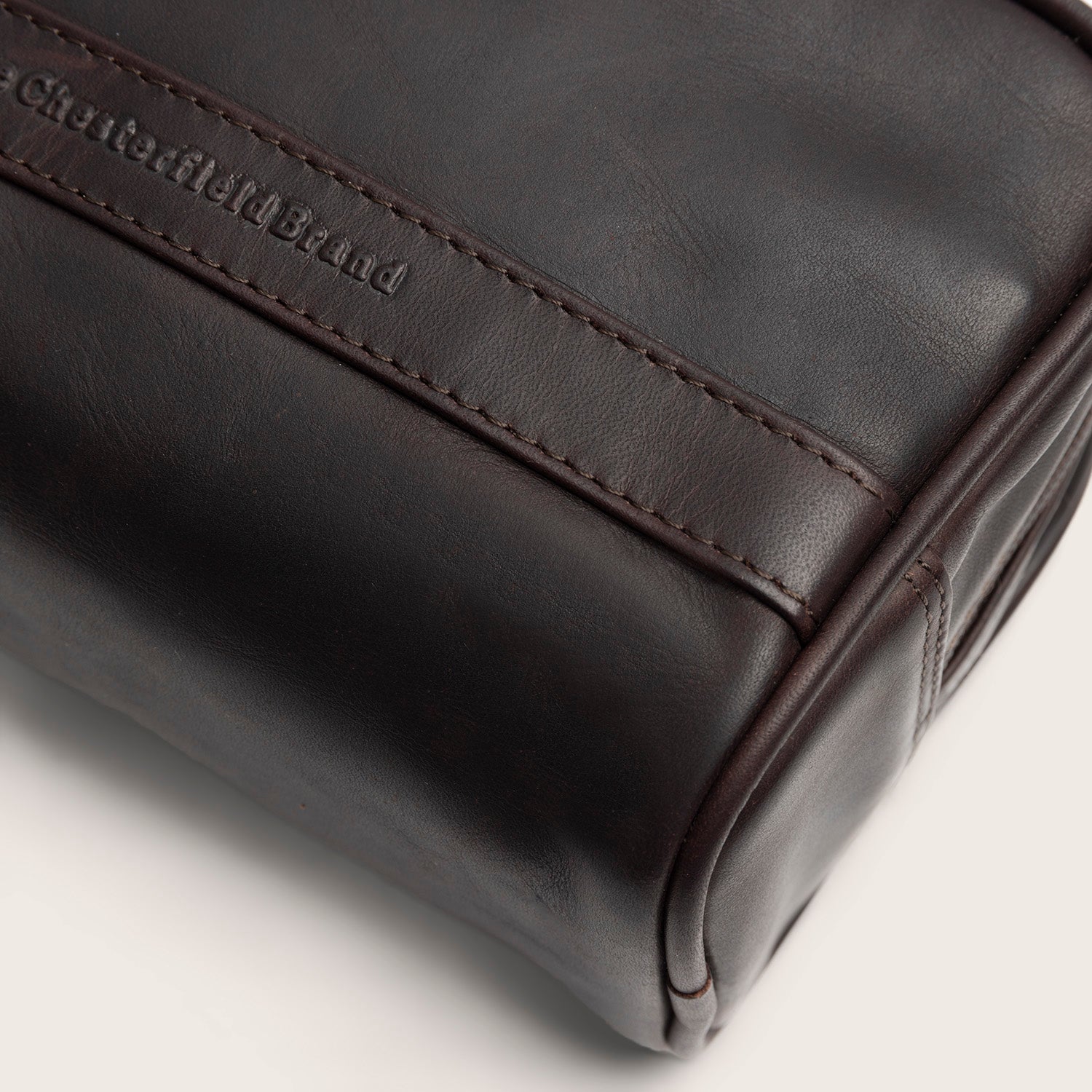 Leder Kulturtasche Braun Tavira