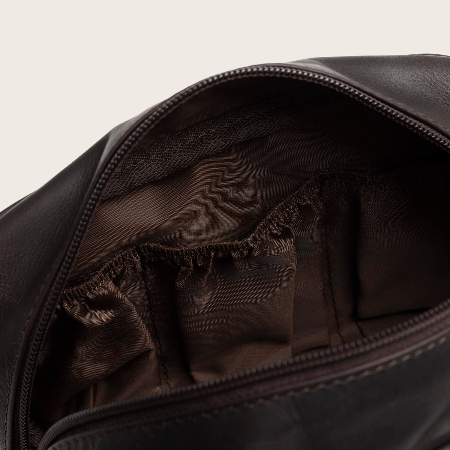 Leder Kulturtasche Braun Tavira