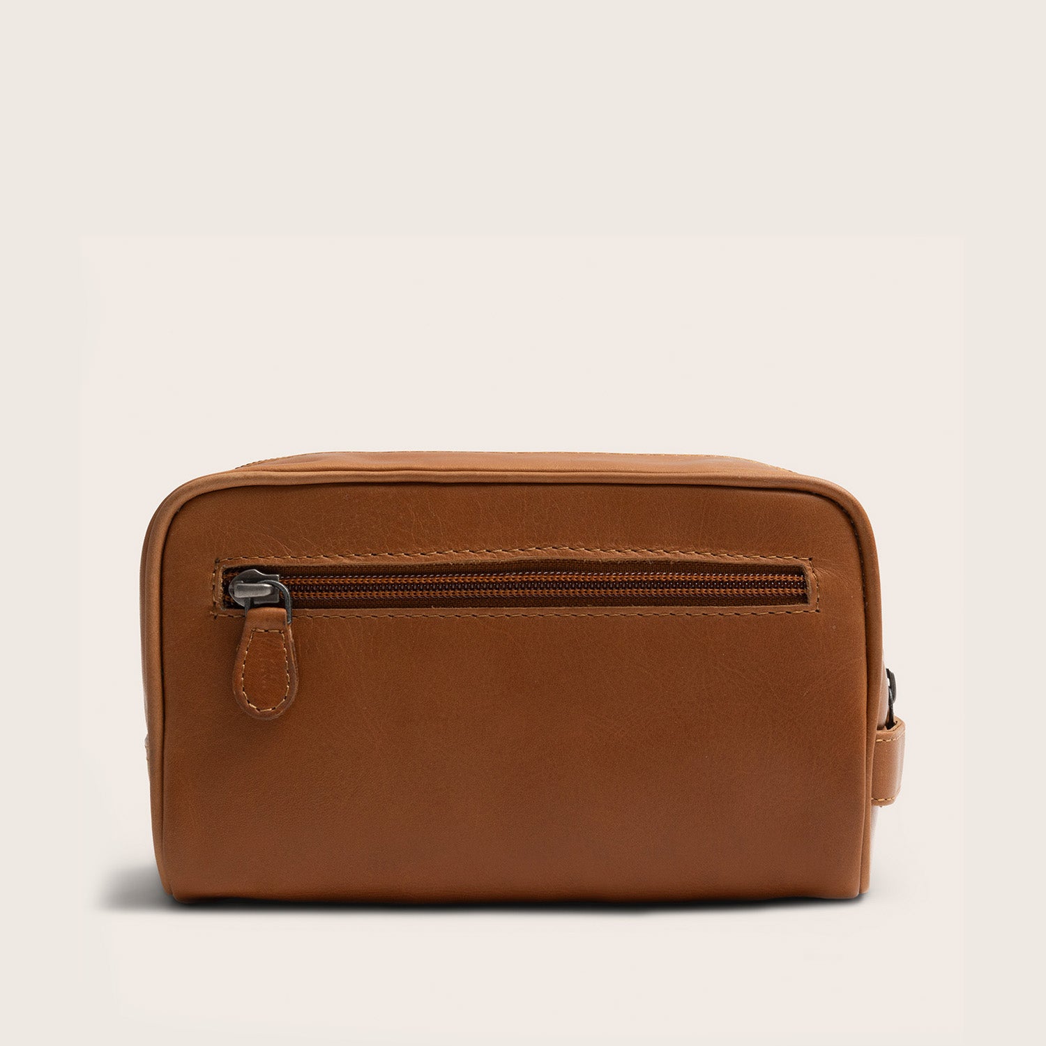 Leder Kulturtasche Cognac Tavira