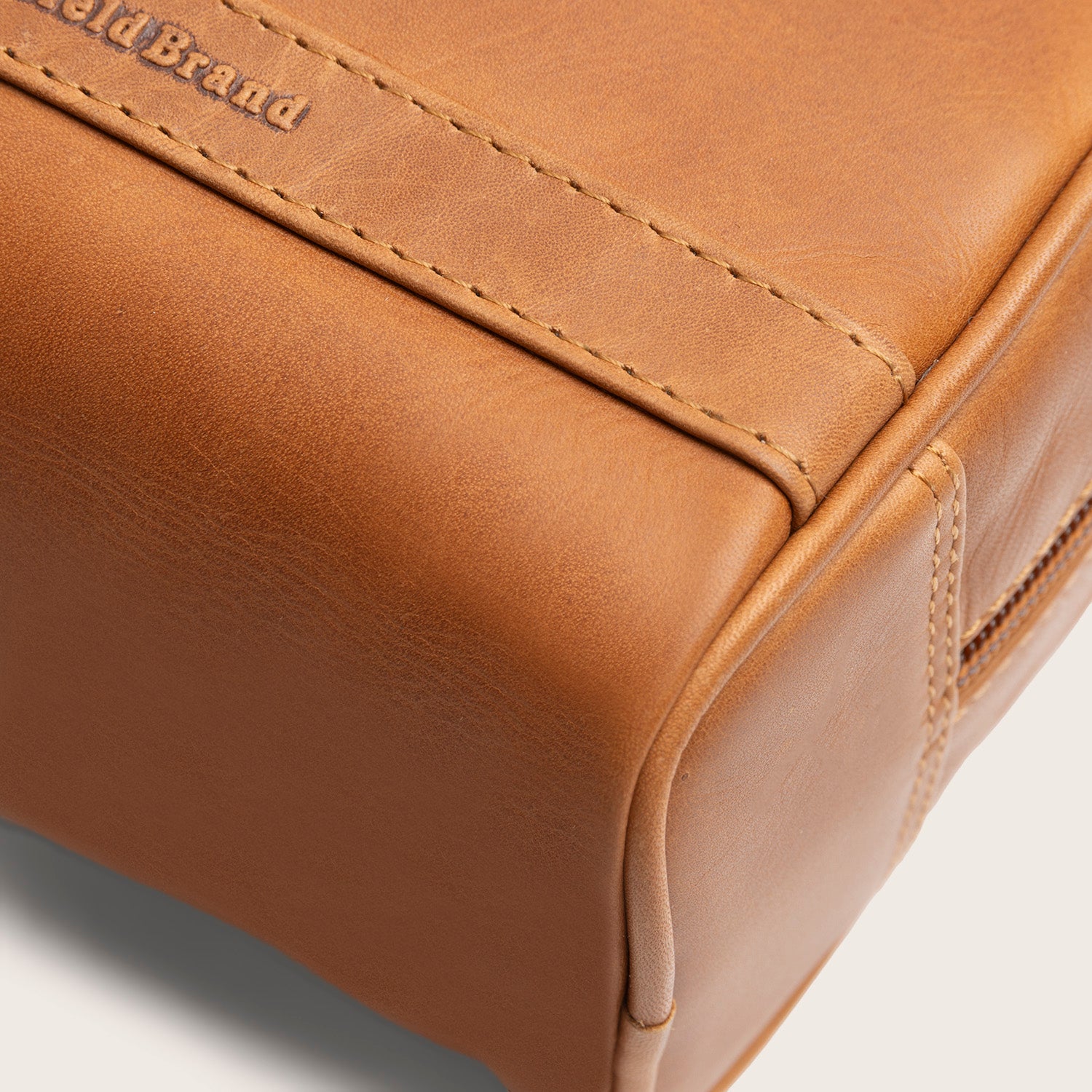 Leder Kulturtasche Cognac Tavira