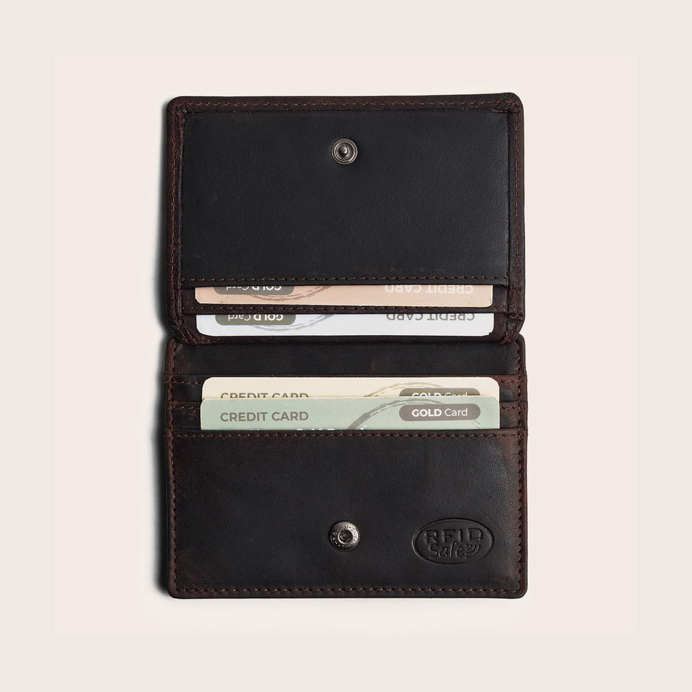 Porte-cartes en Cuir Marron Ivalo