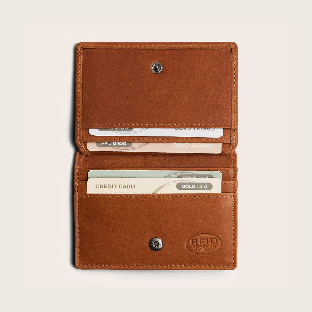 Porte-cartes en Cuir Cognac Ivalo