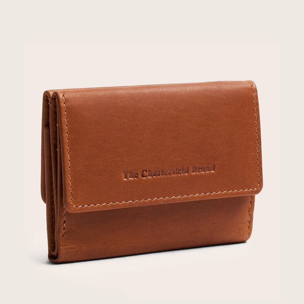 Portefeuille en Cuir Cognac Avena