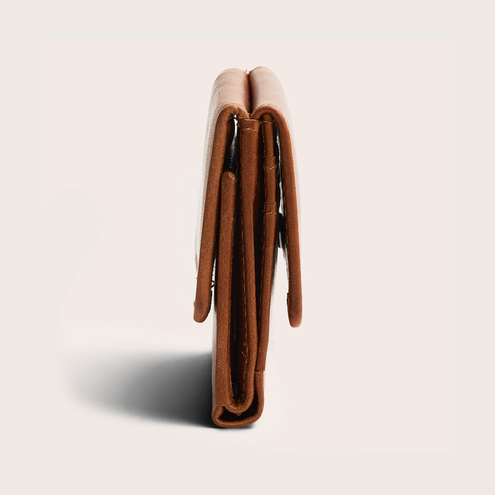 Portefeuille en Cuir Cognac Avena