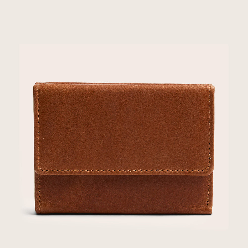 Portefeuille en Cuir Cognac Avena