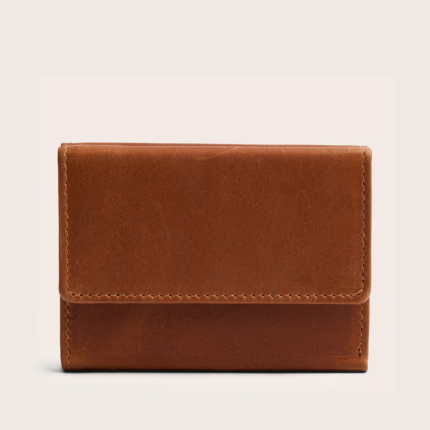 Leder Geldbörse Cognac Avena
