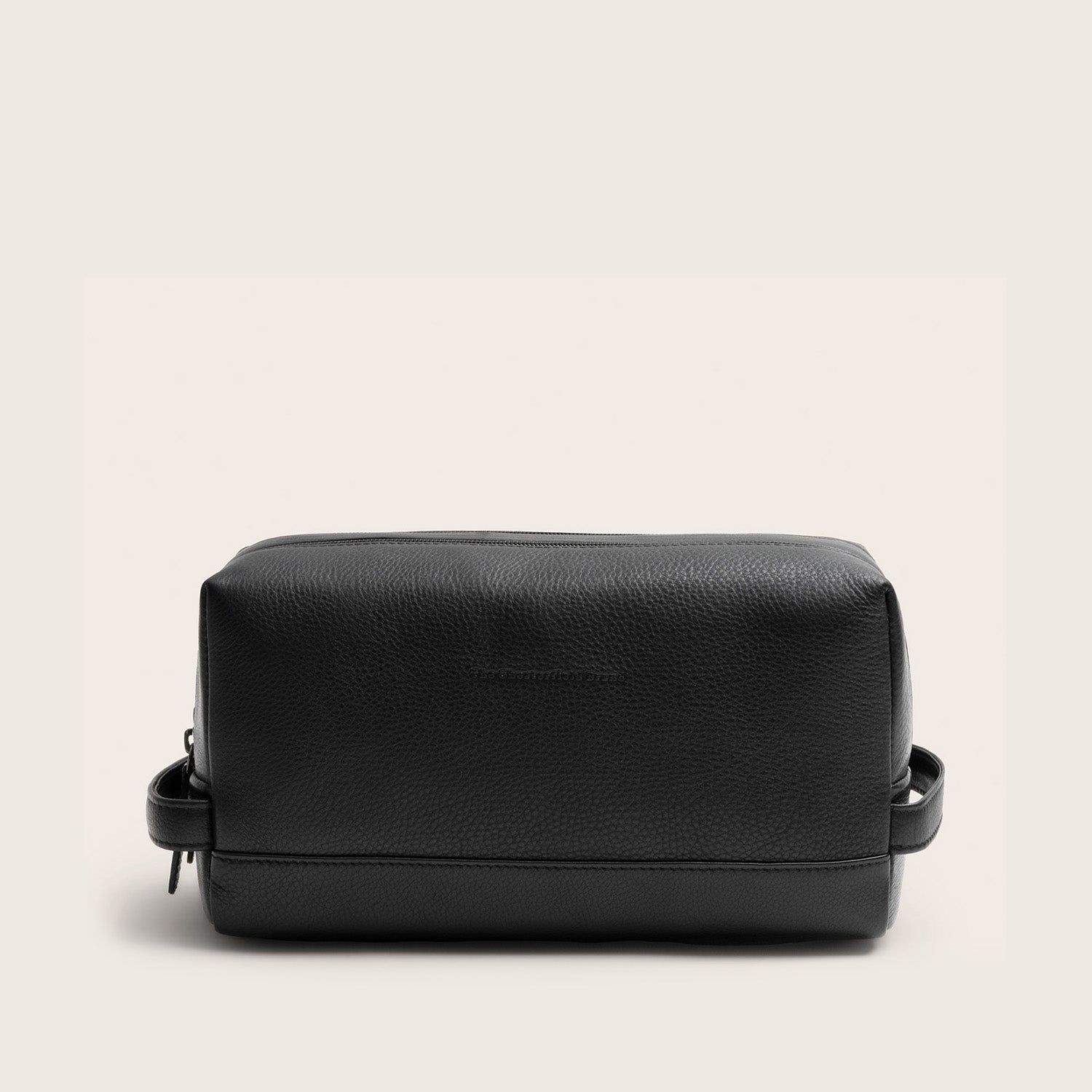 Leder Kulturtasche Schwarz Montelaro