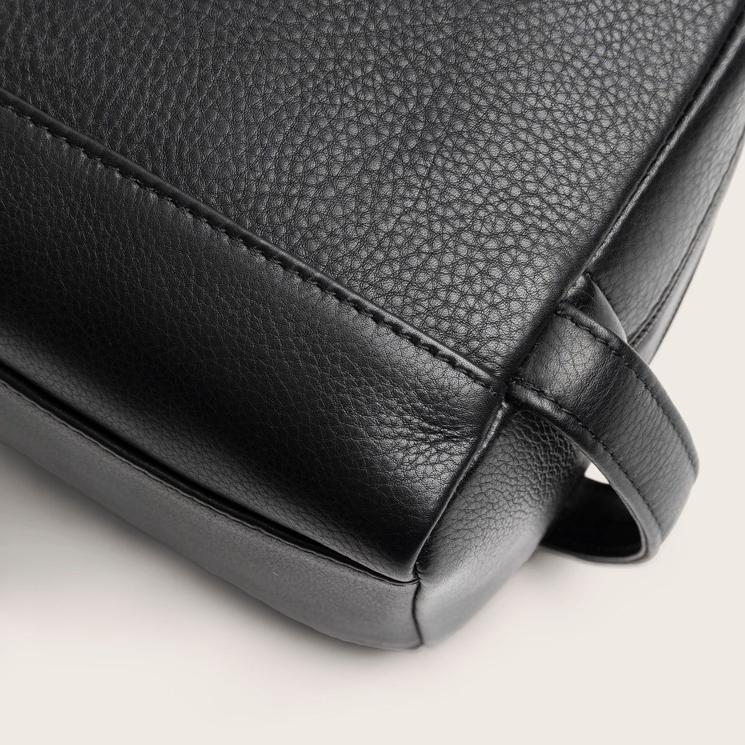 Leder Kulturtasche Schwarz Montelaro