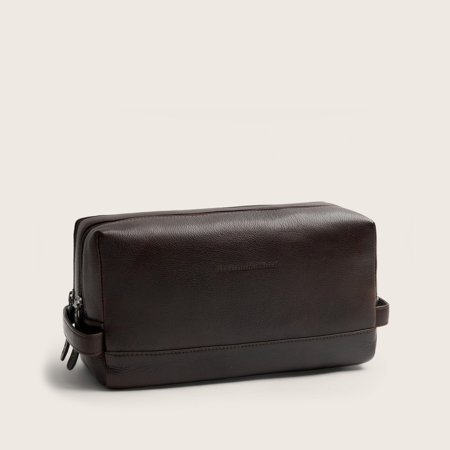 Leder Kulturtasche Braun Montelaro