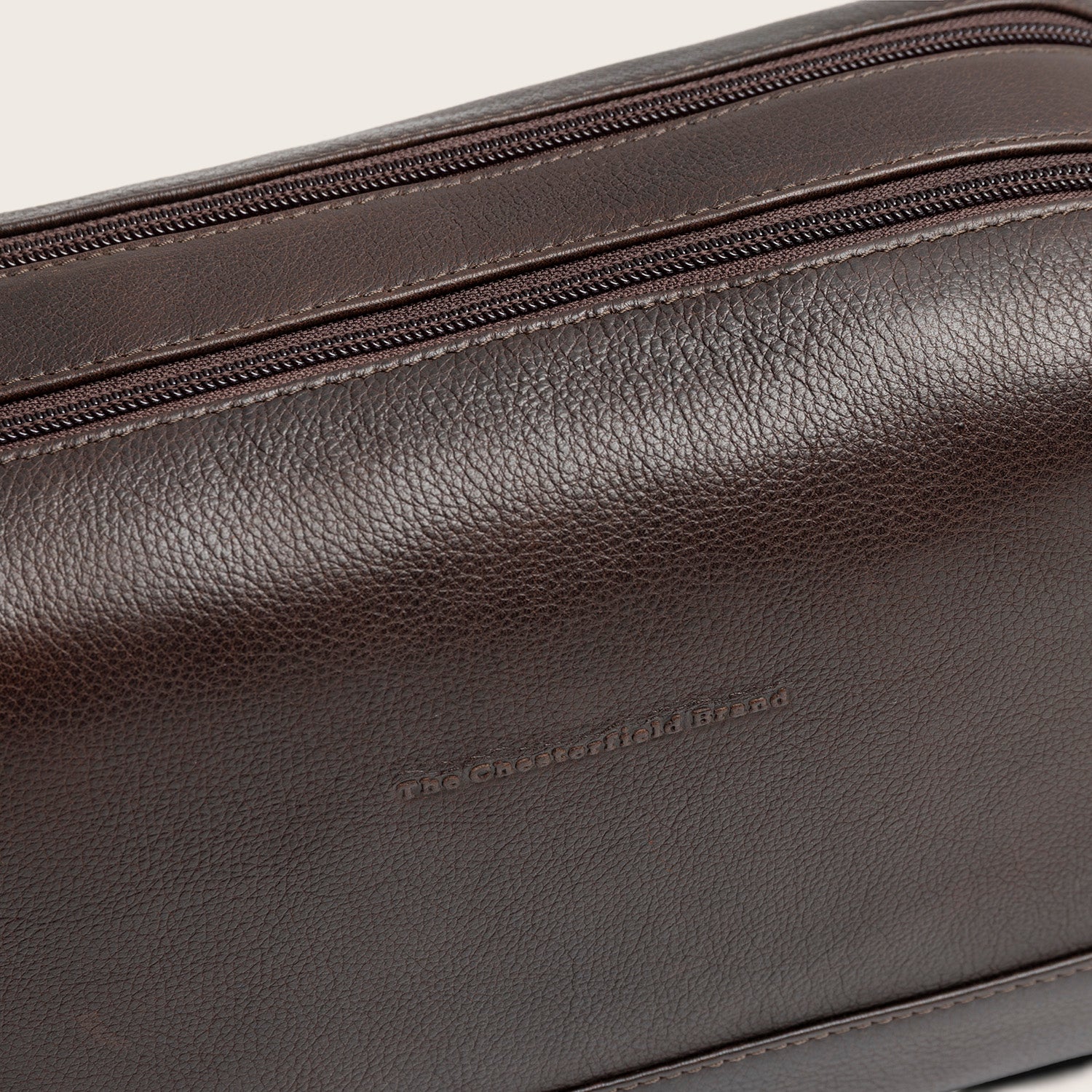 Leder Kulturtasche Braun Montelaro