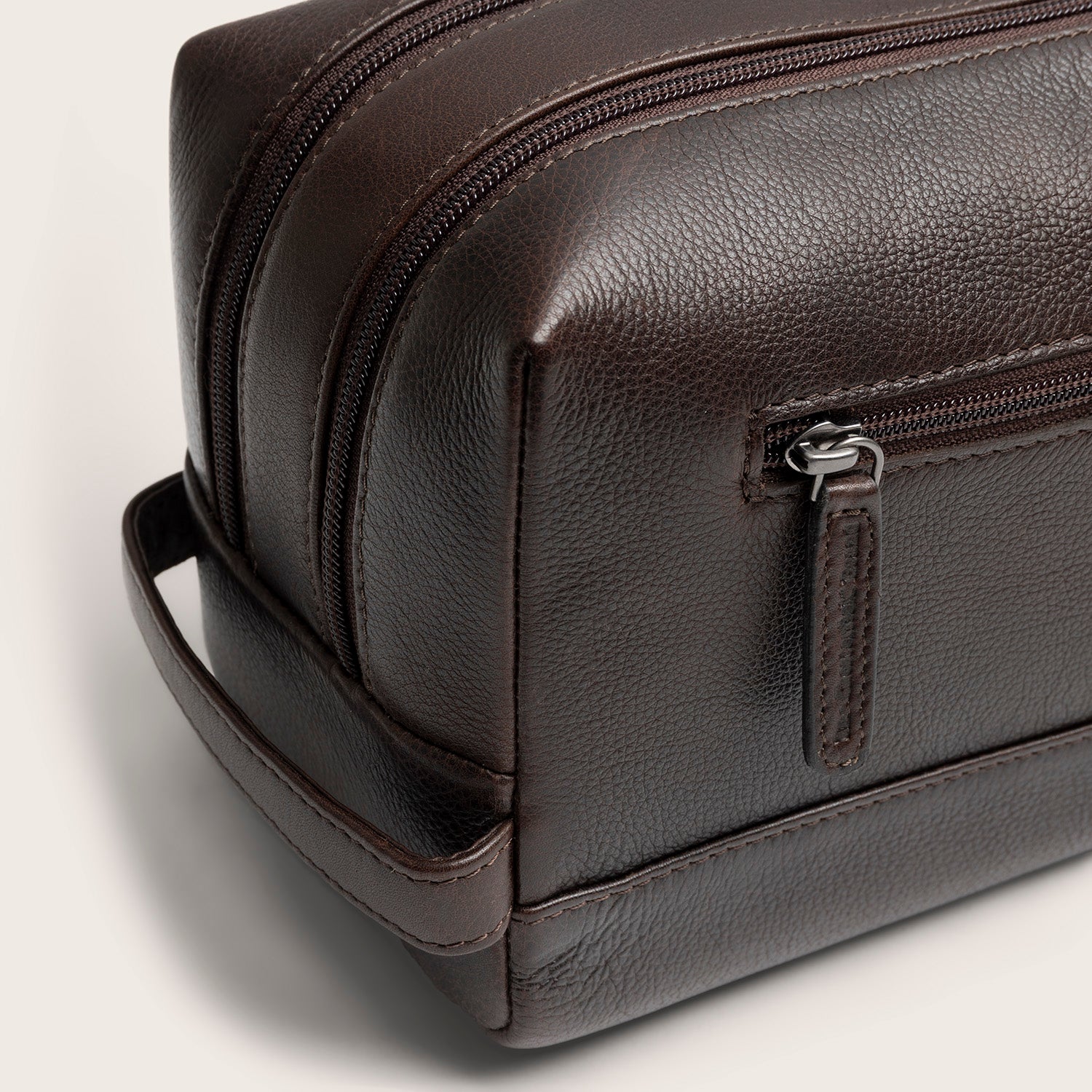 Leder Kulturtasche Braun Montelaro