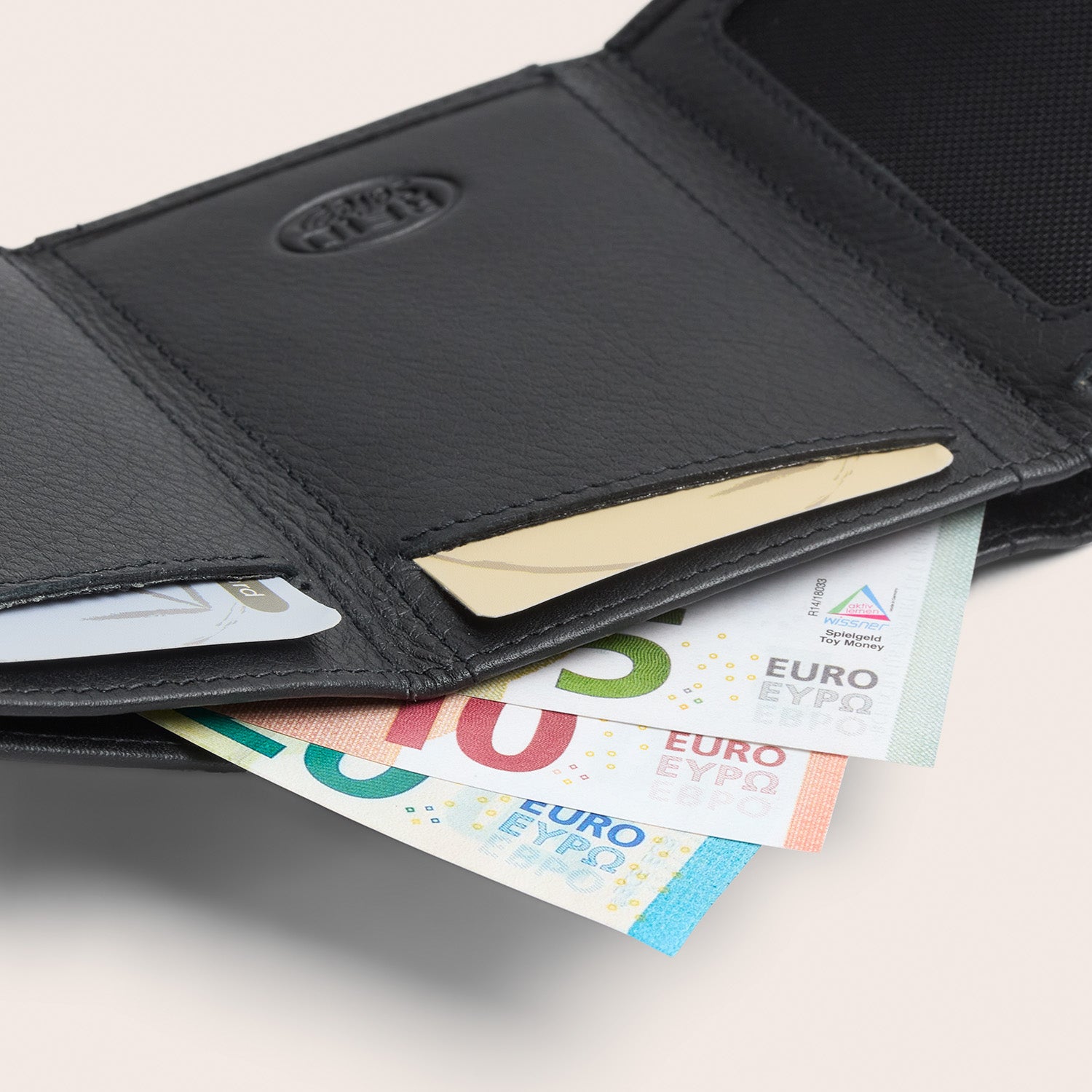 Leder Geldbörse Schwarz Ebro