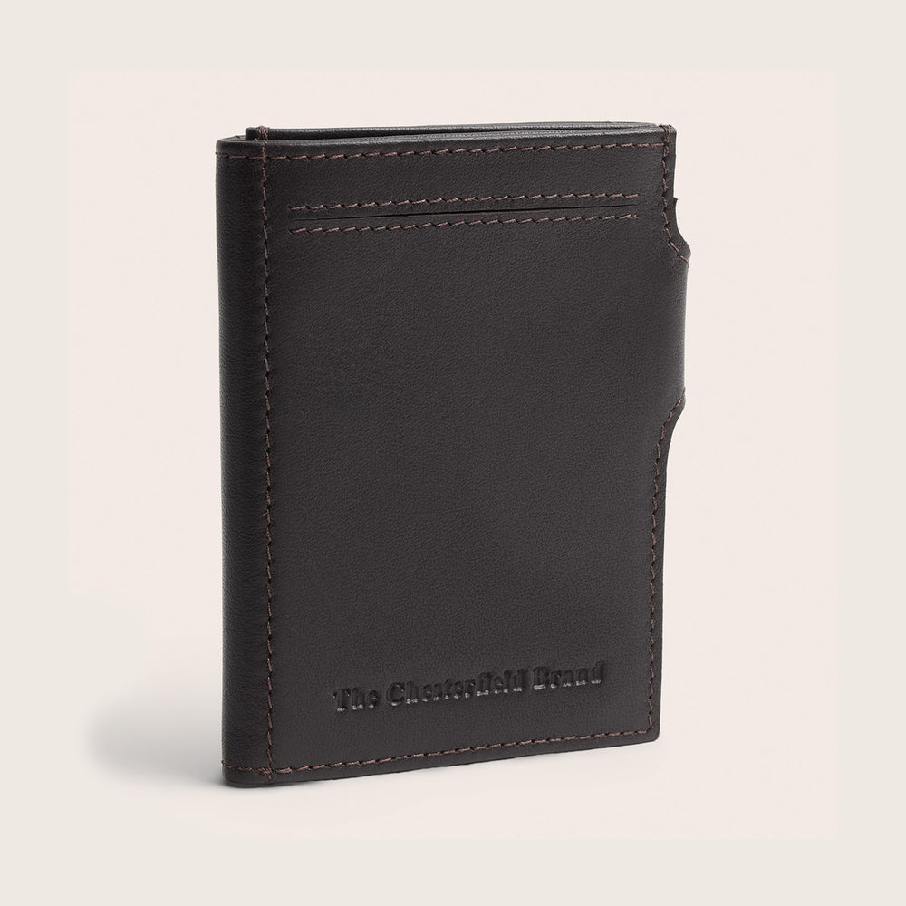 Portefeuille en Cuir Marron Ebro
