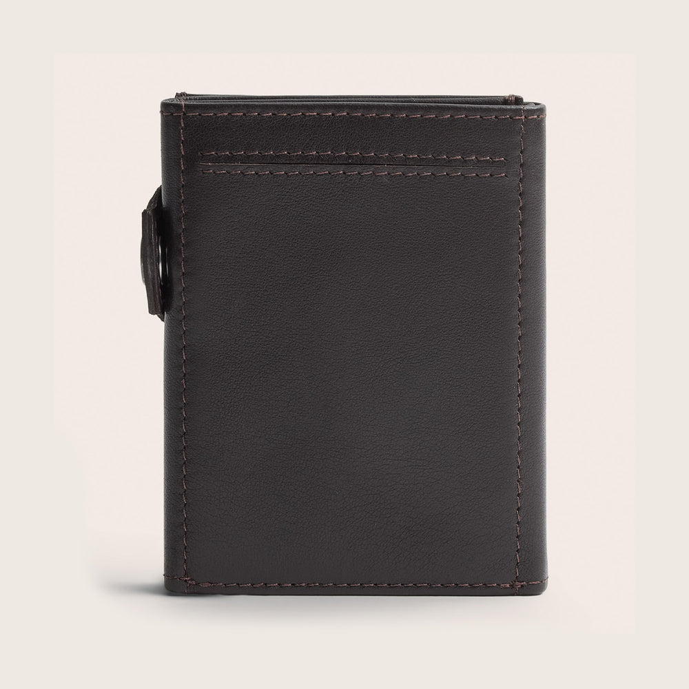 Portefeuille en Cuir Marron Ebro