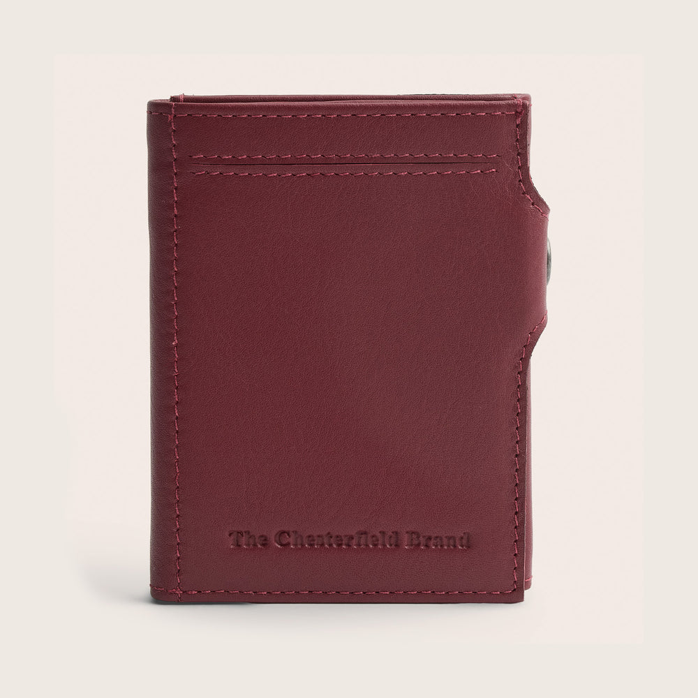 Portefeuille en Cuir Rouge Ebro