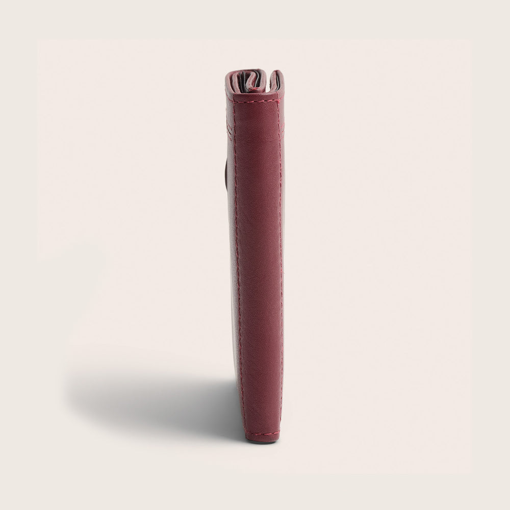 Portefeuille en Cuir Rouge Ebro