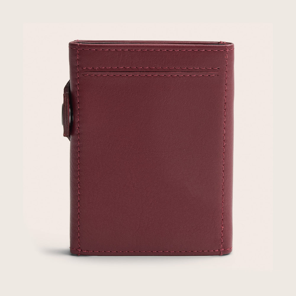 Portefeuille en Cuir Rouge Ebro
