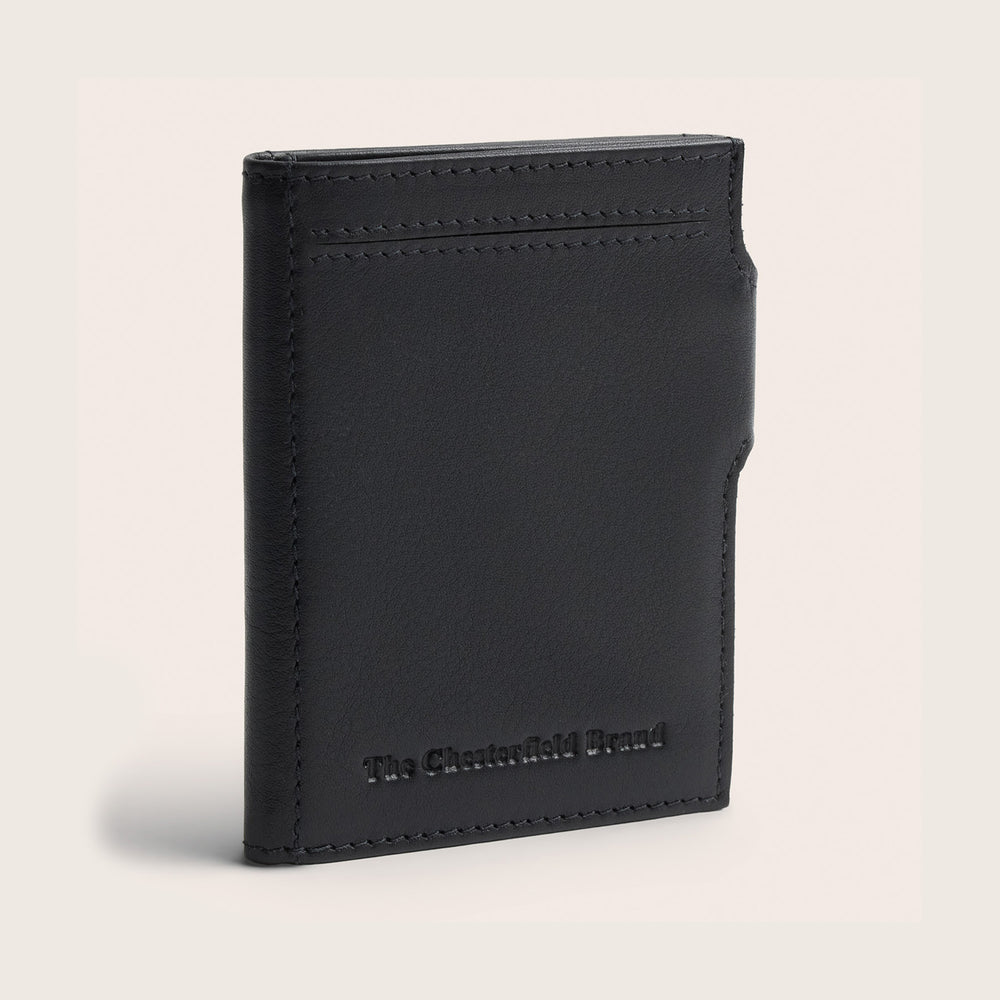 Portefeuille en Cuir Noir Zadar